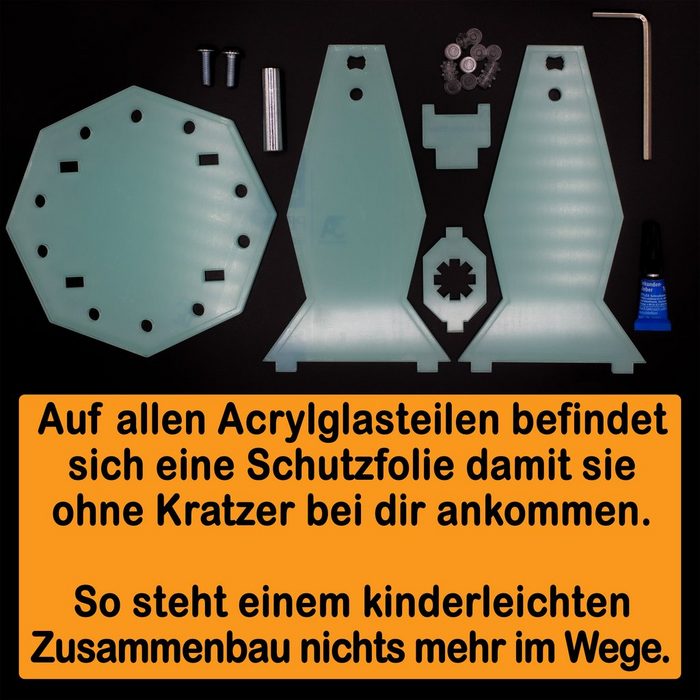 AREA17 Standfuß Acryl Display Stand für LEGO 75336 Inquisitor Transport Scythe (verschiedene Winkel und Positionen einstellbar 1 St. zum selbst zusammenbauen) 100% Made in Germany