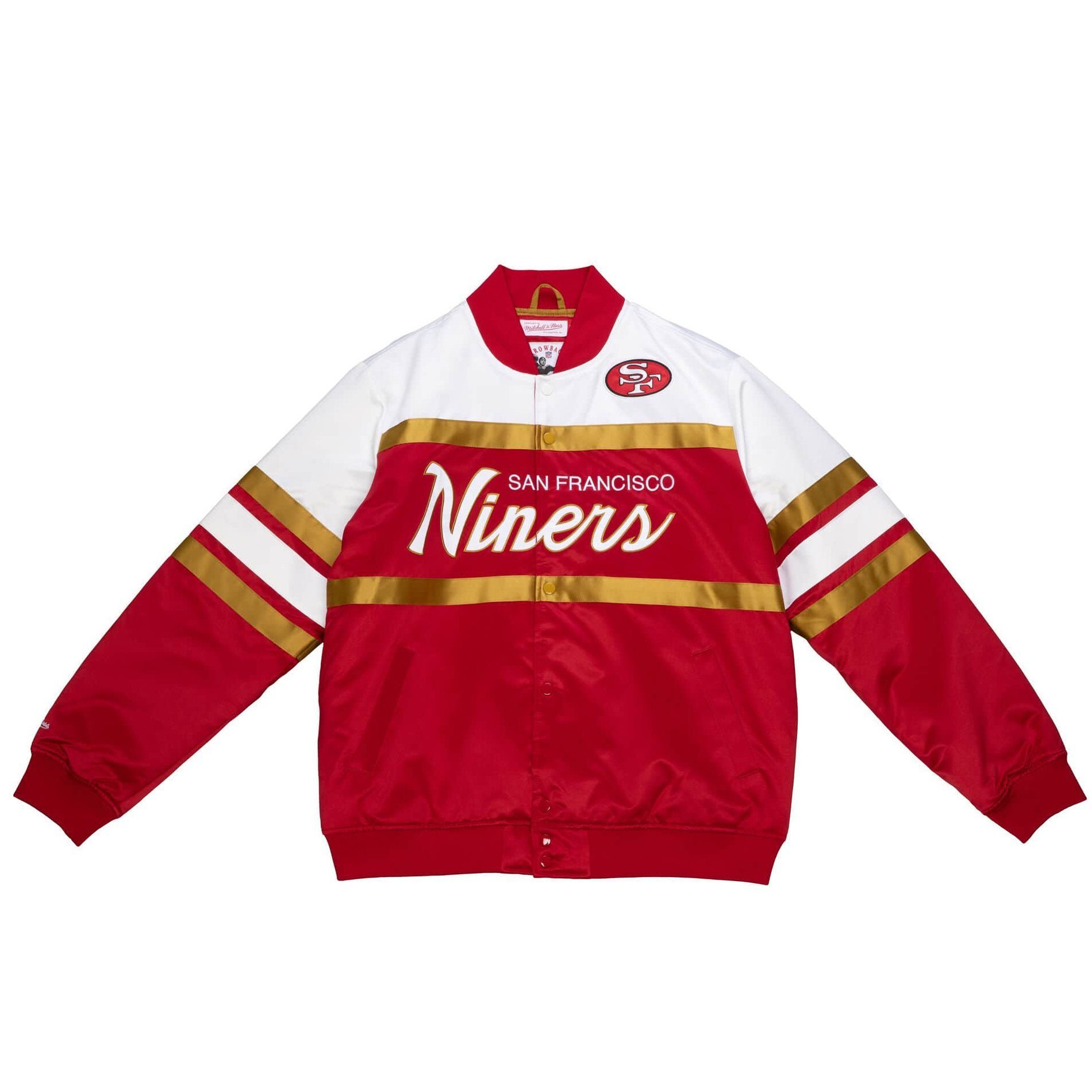 Mitchell & Ness Windbreaker Heavyweight Satin SCRIPT San Francisco 49ers