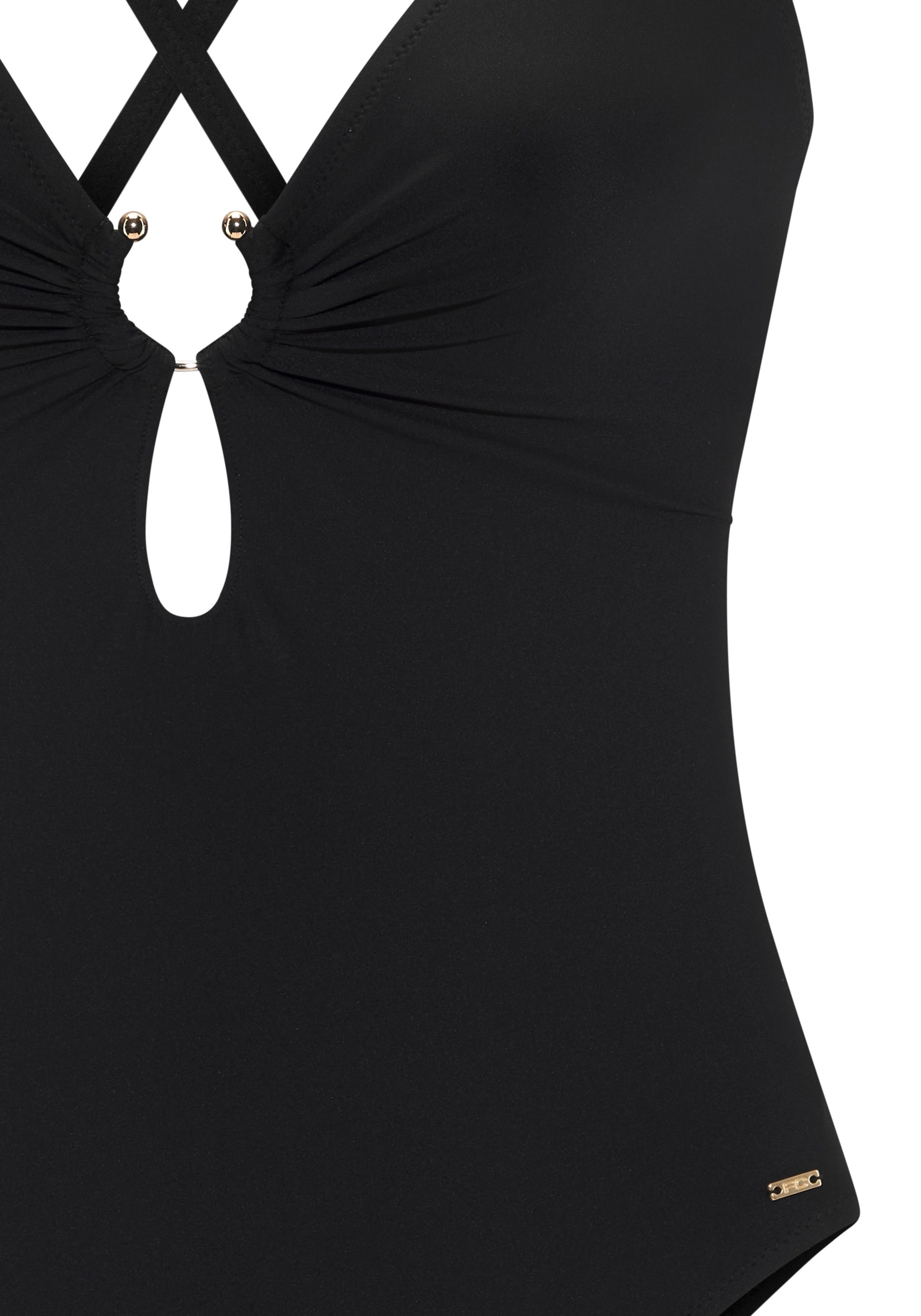 French Connection Badeanzug mit Zierring