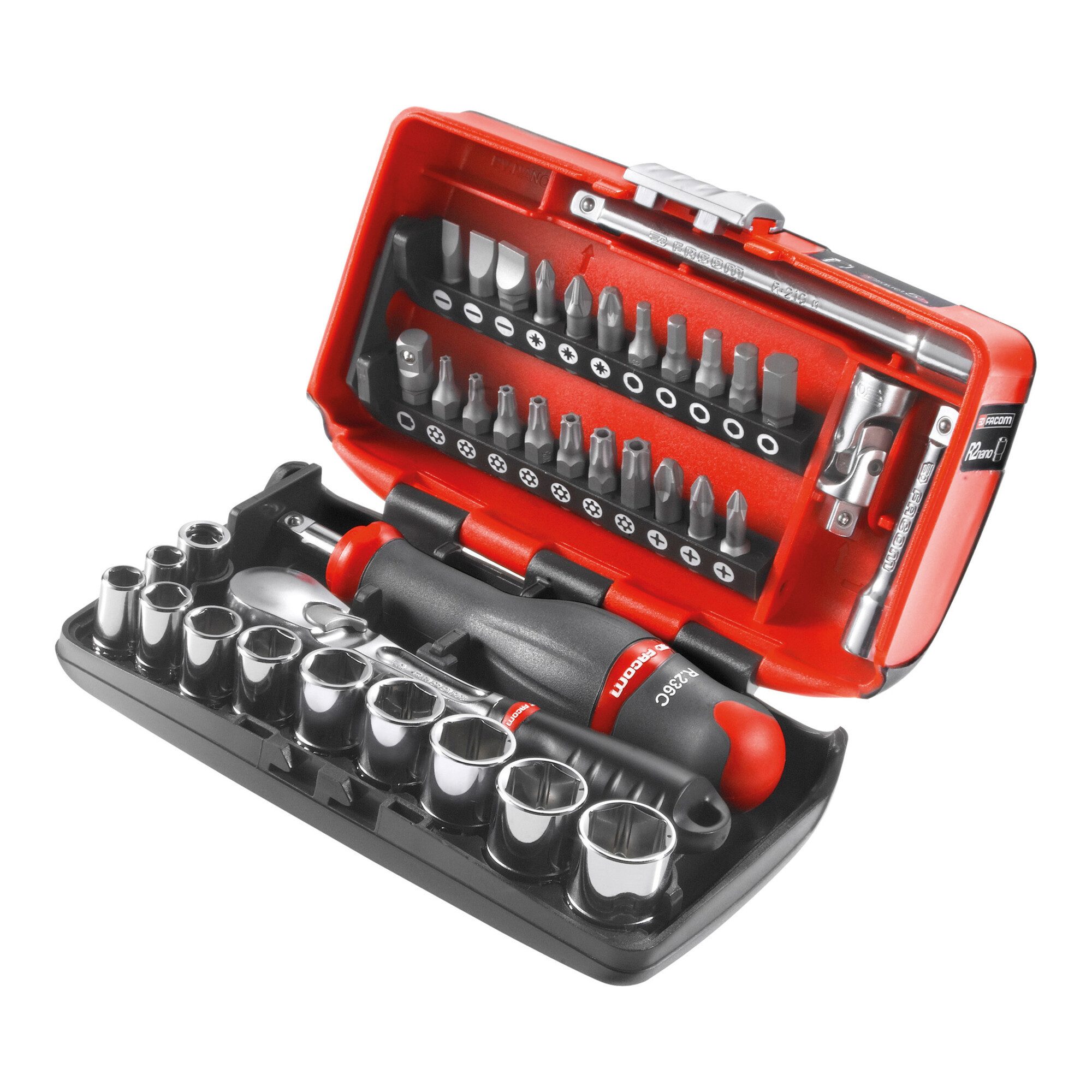Steckschlüssel Facom Sortiment 1/4" - Antriebselemente, Bits Serie 1, Sechskant-Steck