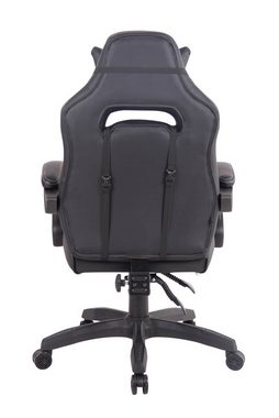 TPFLiving Gaming-Stuhl Hero mit bequemer Rückenlehne - höhenverstellbar und 360° drehbar (Schreibtischstuhl, Drehstuhl, Chefsessel, Konferenzstuhl), Gestell: Kunststoff schwarz - Sitz: Kunstleder schwarz/schwarz