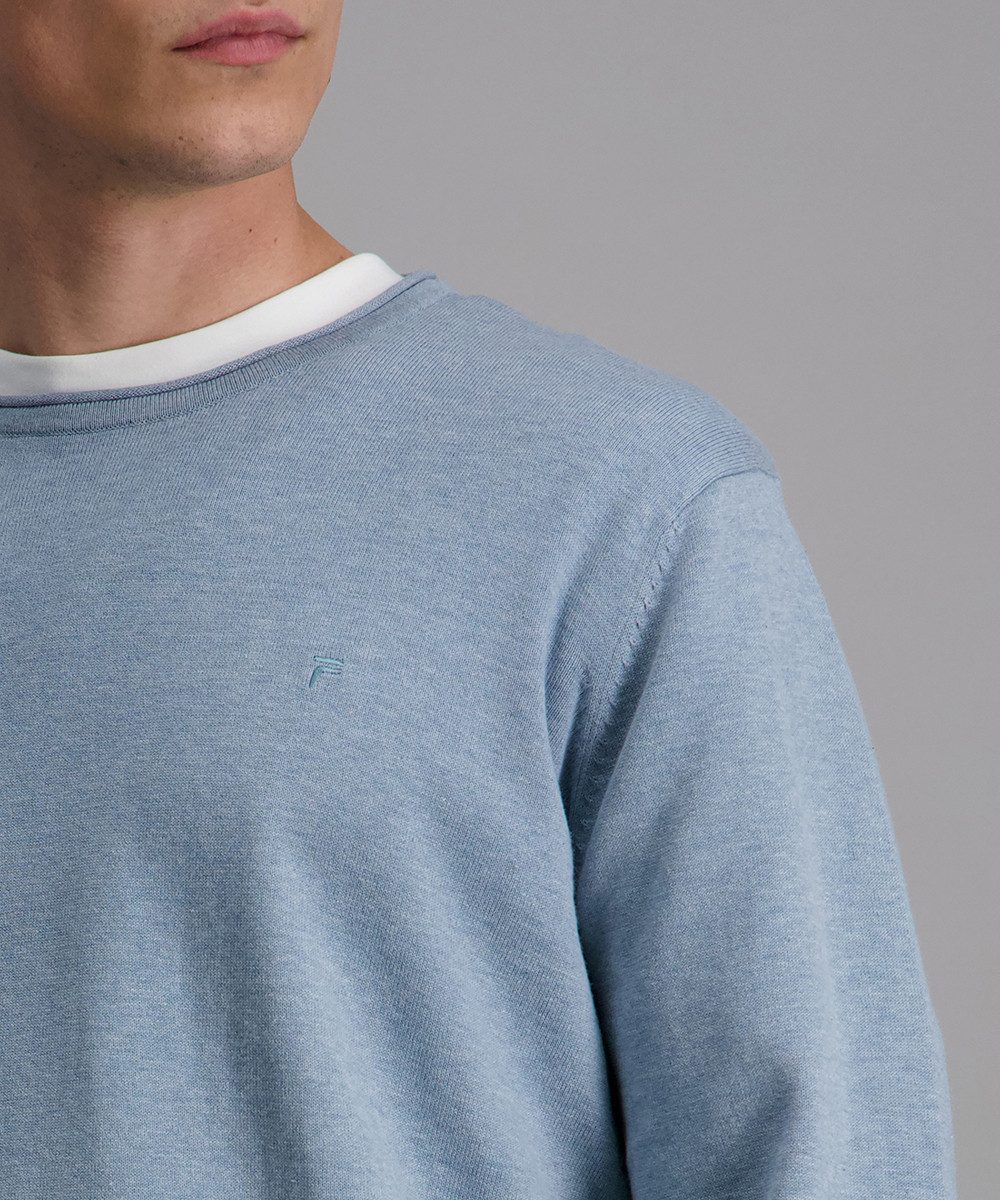 Pioneer Authentic Jeans Rundhalspullover, Ausschnitt mit günstig online kaufen