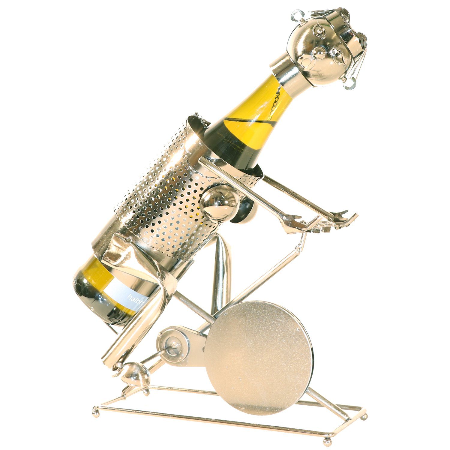 PiWear Topcase PiWear Weinflaschenhalter Metall Radfahrer