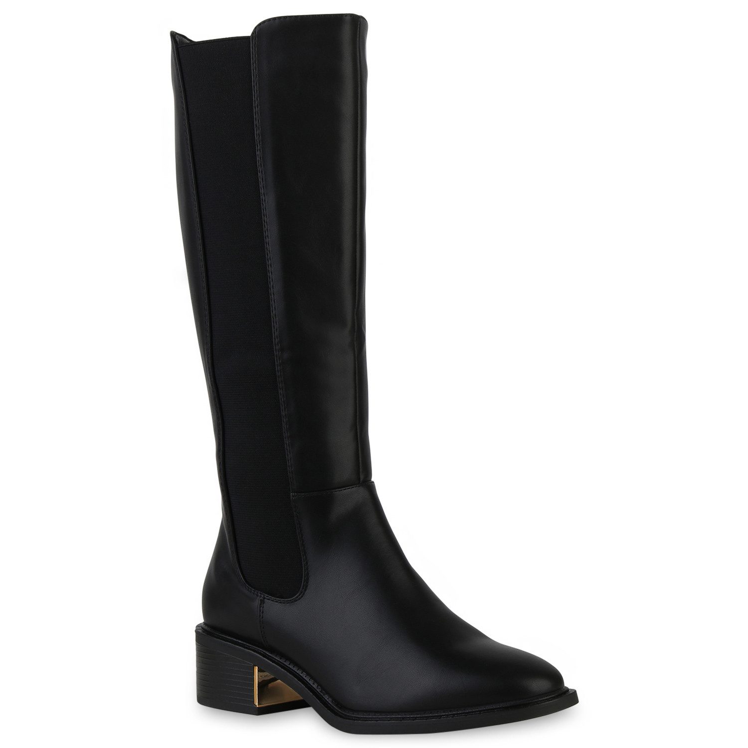 VAN HILL 840543 Stiefel Damen Leicht Gefütterte Klassische Stiefel Basic Boots