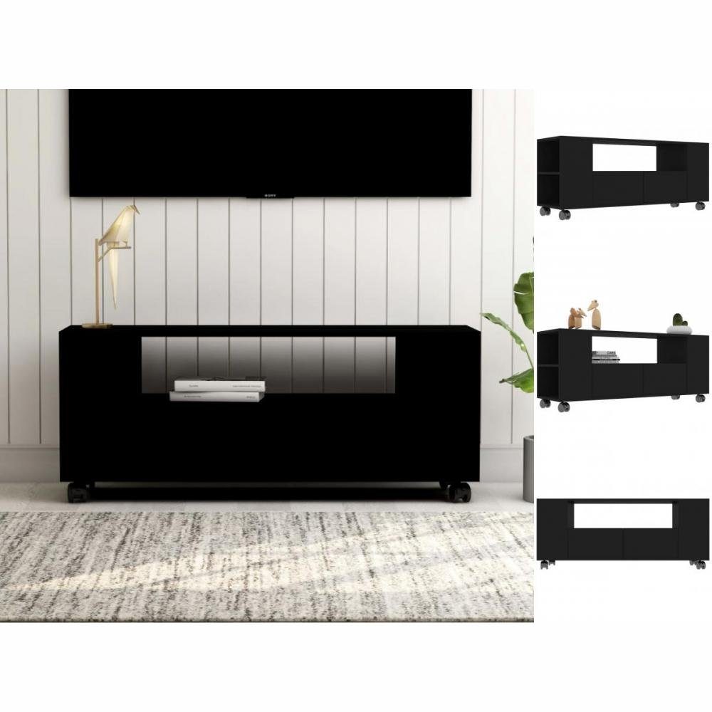 vidaXL TV-Schrank TV-Schrank Schwarz 120x35x43 cm Spanplatte Lowboard