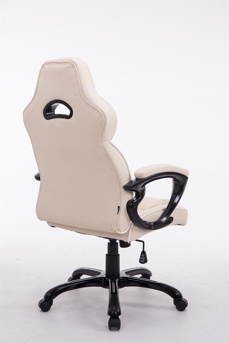 CLP Gaming Chair creme höhenverstellbar Kunstleder, drehbar BIG und XXX