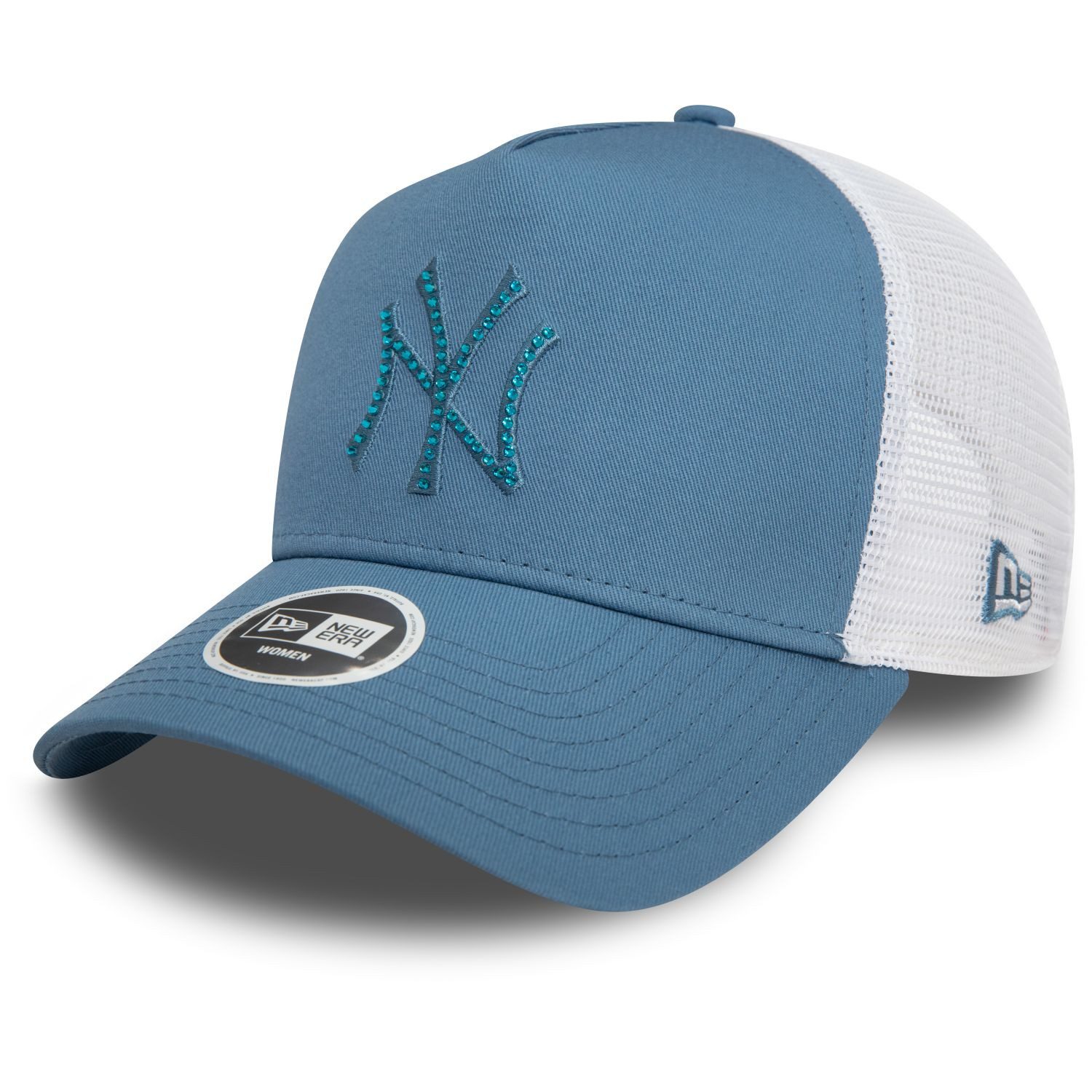 Baseball Cap Trucker RHINESTONE NY Yankees faded
