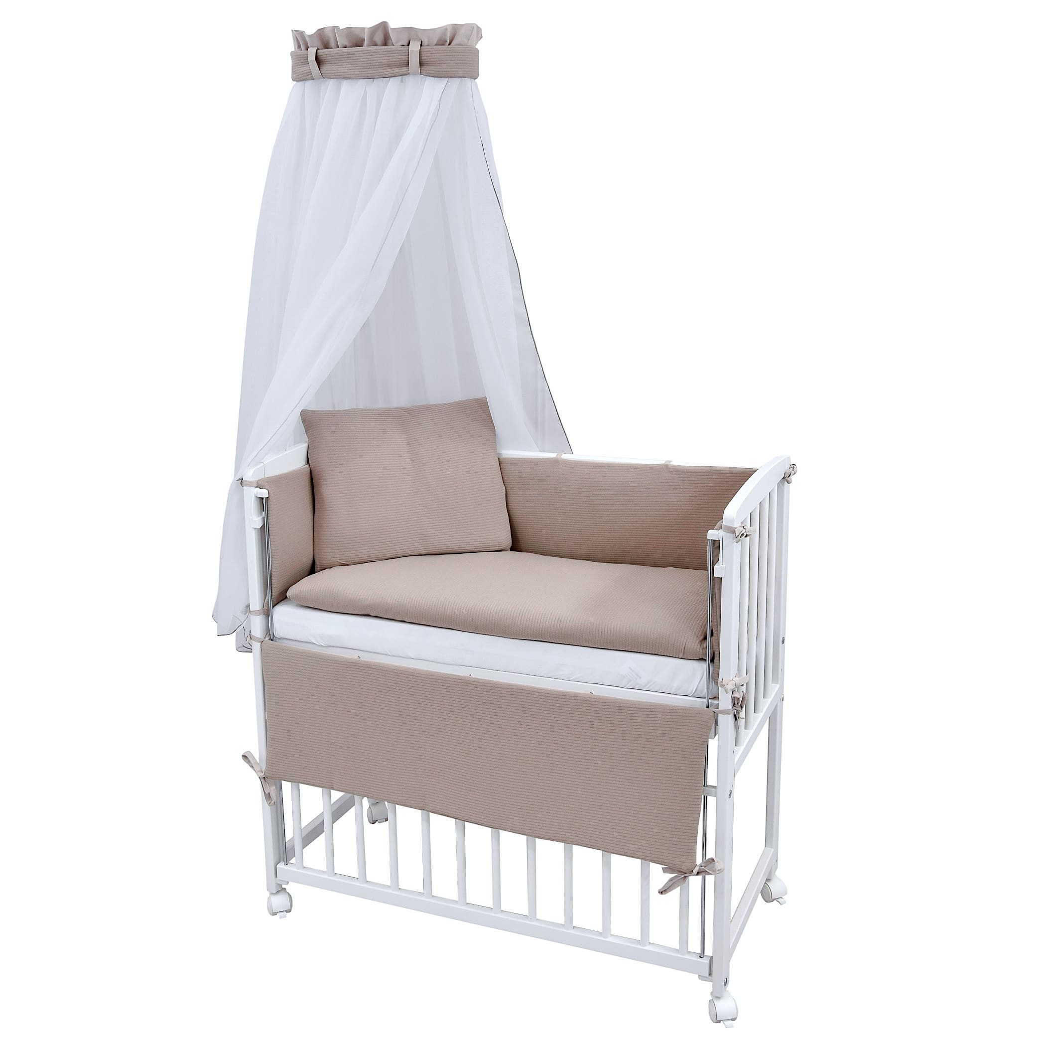 Baby-Delux Beistellbett Babybett verschiedene Designs, Stillbett 90x40 weiß günstig online kaufen