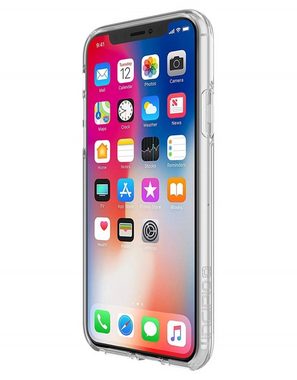 Incipio Handyhülle Incipio Design Cover Hard-Case Schutz-Hülle Tasche für Apple iPhone X Xs 10 14,73 cm (5,8 Zoll), Farbe Klar mit Kuss-Mund Motiven