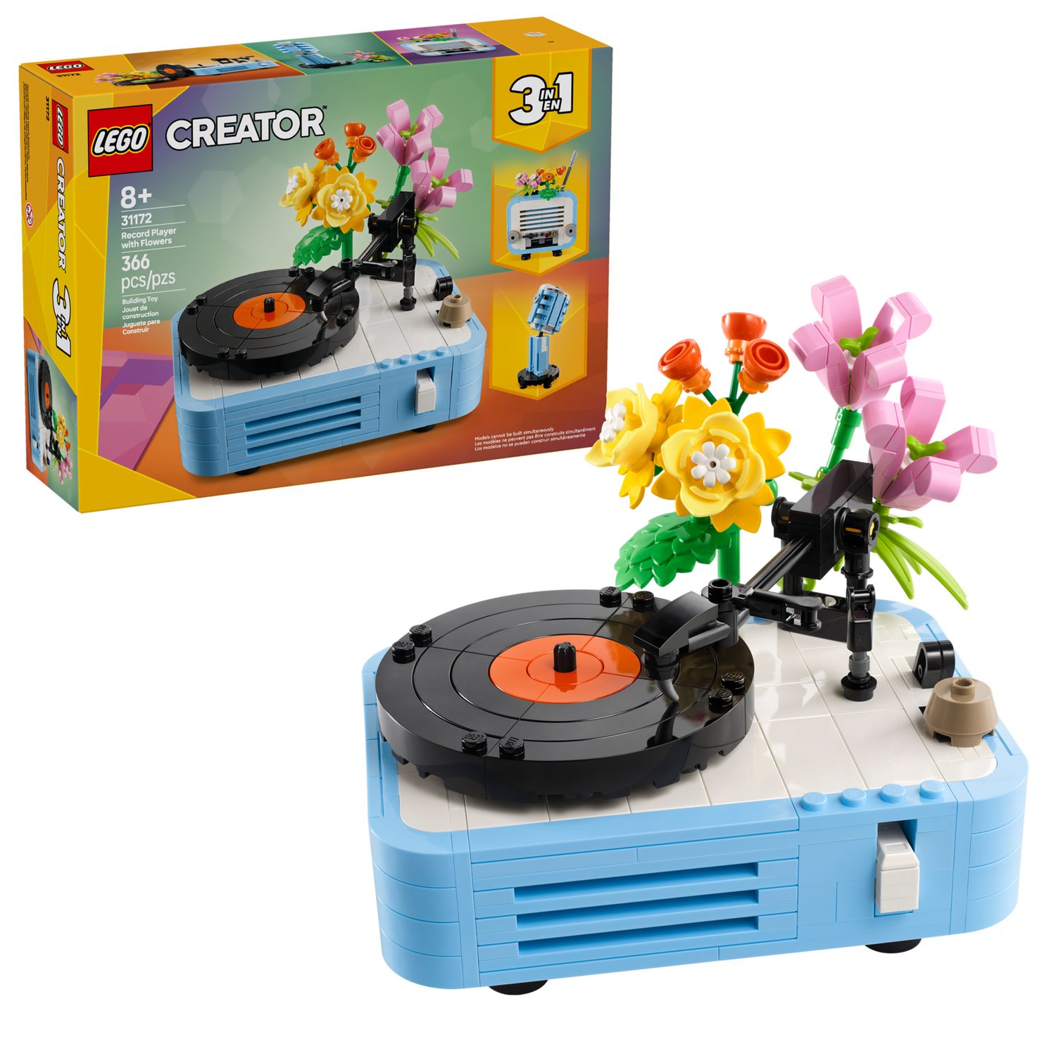 LEGO® Creator 3-in-1-Sets 31172 Plattenspieler mit Blumen Spielbausteine, ( günstig online kaufen