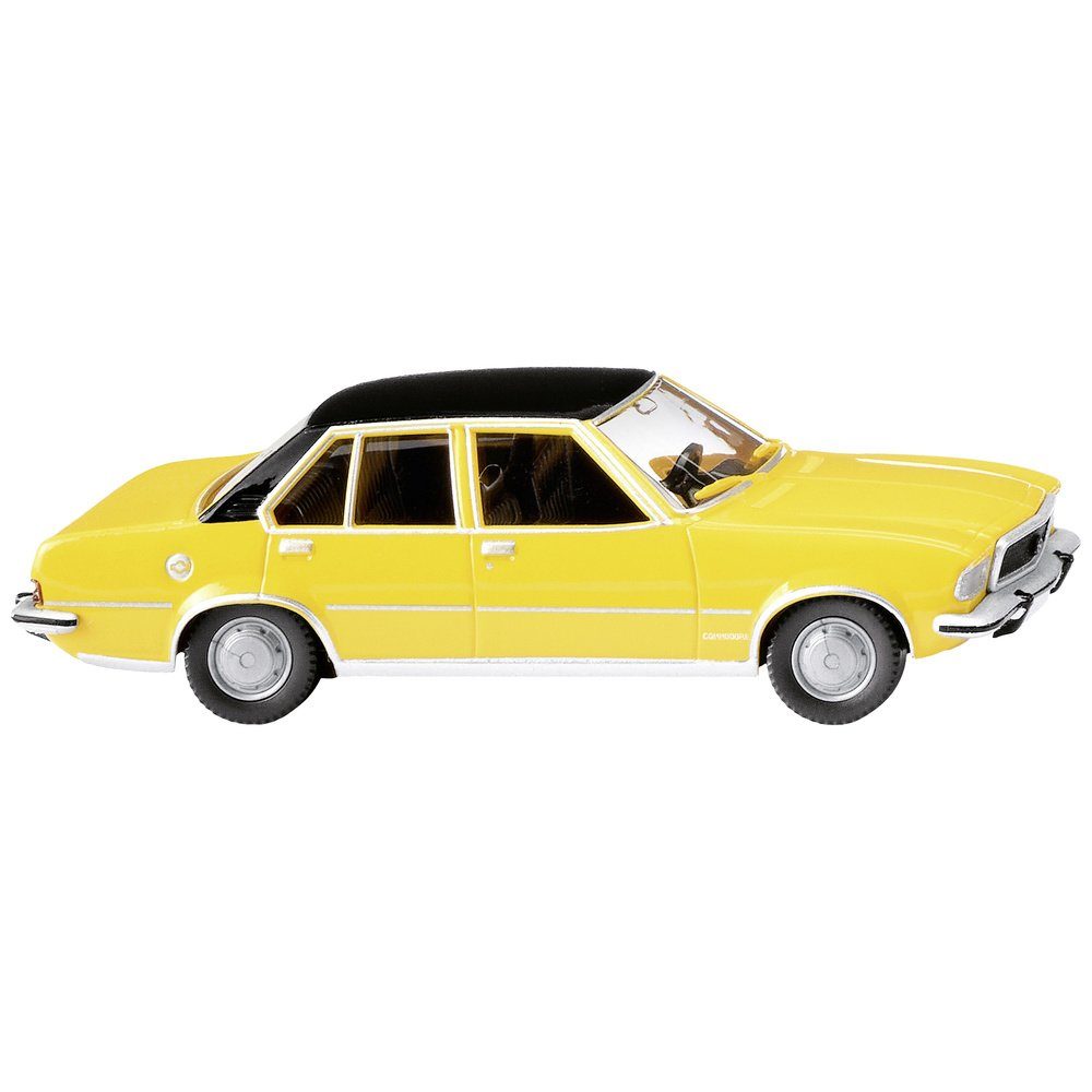 Modelleisenbahn-Straße Wiking 0796 05 H0 PKW Modell Opel Commodore B, verkehrsgelb