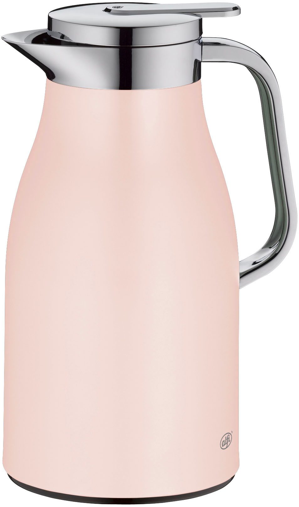 Alfi Isolierkanne SKYLINE, mit Hartglaseinsatz und ergonomischem Griff, 1 l, (1-St), 12h heiß & 24h kalt, Drehverschluss mit bequemem Druckknopf