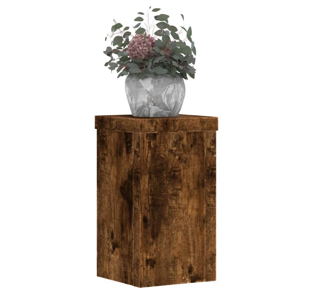 Thumbnail - vidaXL Blumenständer Pflanzenständer 2 Stk. Räuchereiche 10x10x18 cm Holzwerkstoff (2 St)