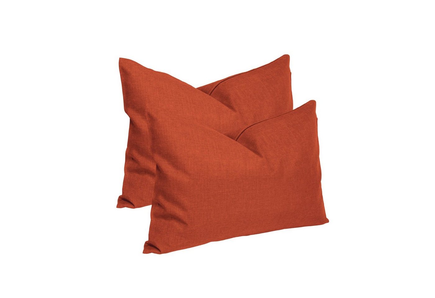 Haus und Deko Kissenbezug Kissenbezug 2er Set Struktur Leinenoptik Kissenhülle Deko Kissen Doppe, (2 Stück)