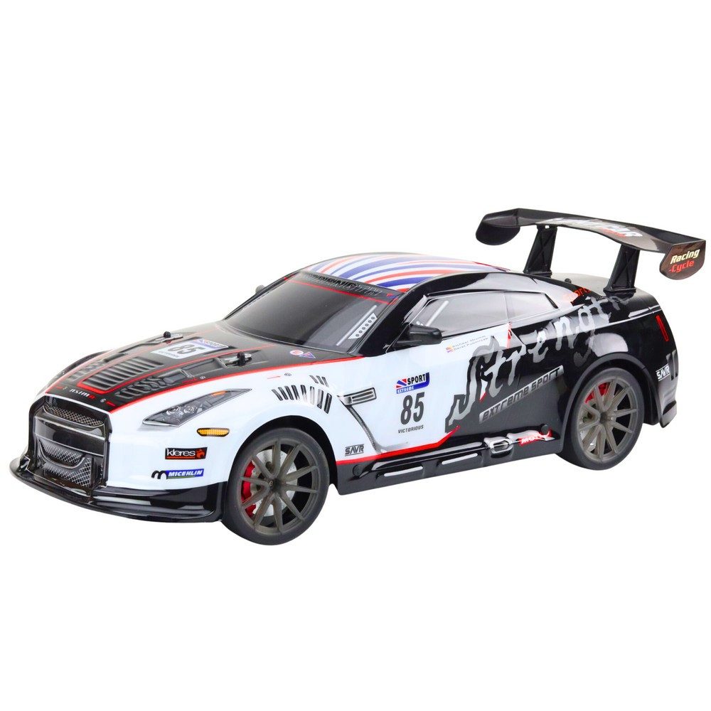 LEAN TOYS RC-Auto Sportwagen Rennfahrzeug Driftmodell (Spar-Set, 1-tlg., 56 x 23 x 19 cm robust), Licht- & Soundeffekte, 2,4 GHz, Maßstab 1:8