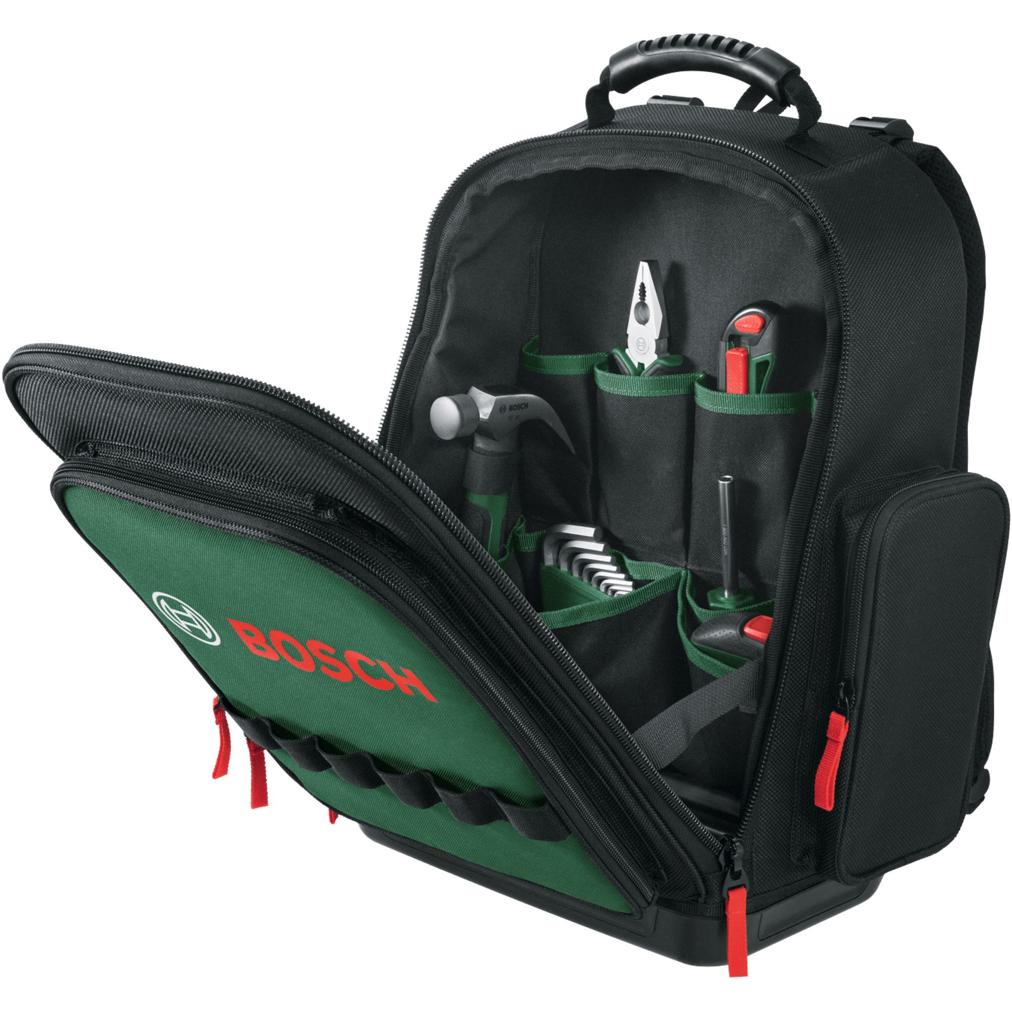 Bosch Professional Werkzeugset Bosch Heimwerken & Garten Werkzeug Rucksack Set, (60-tlg) – Bild 2 von 5
