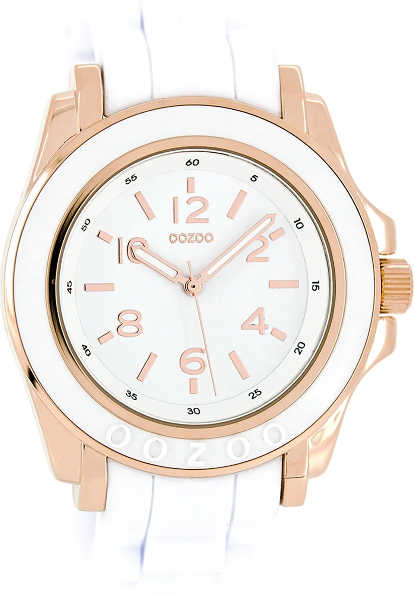 OOZOO Quarzuhr Oozoo Damen Armbanduhr weiß Analog matt, (Analoguhr), Damenu günstig online kaufen