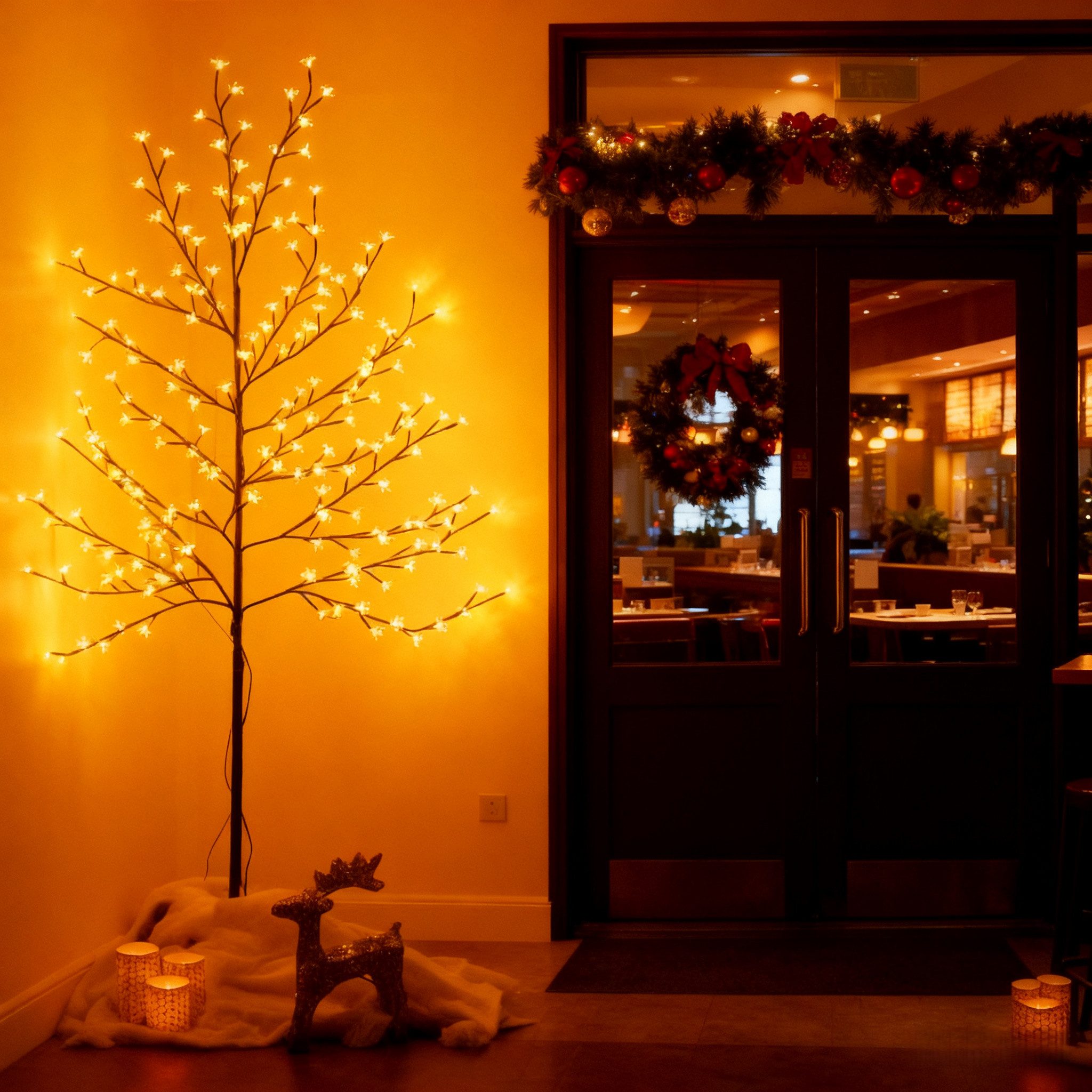 CCLIFE LED Baum Led Lichterbaum Indoor Weihnachtsbaum, Kirschblütenbaum Lic günstig online kaufen