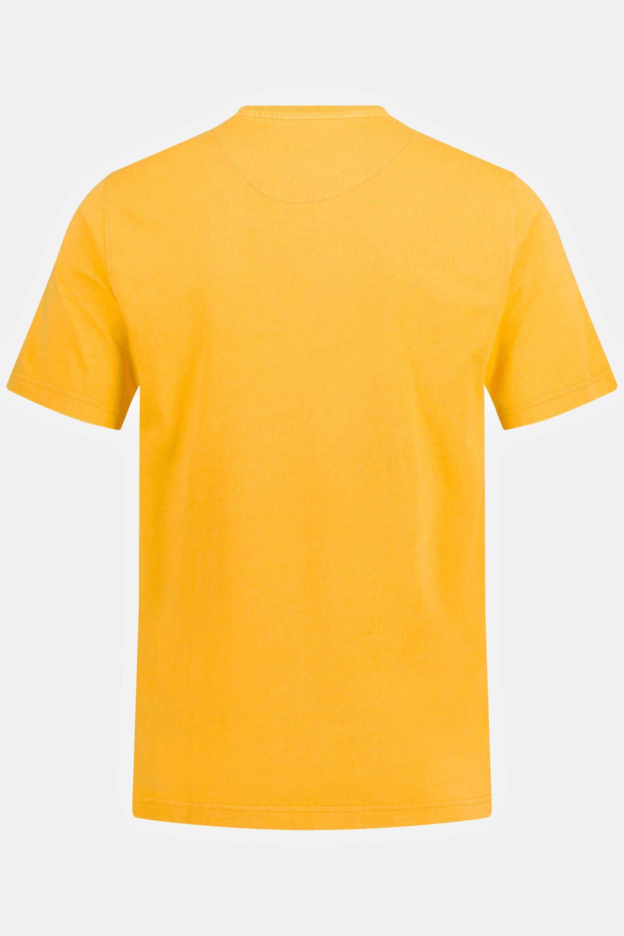 JP1880 T-Shirt T-Shirt Halbarm orange Rundhals Brusttasche