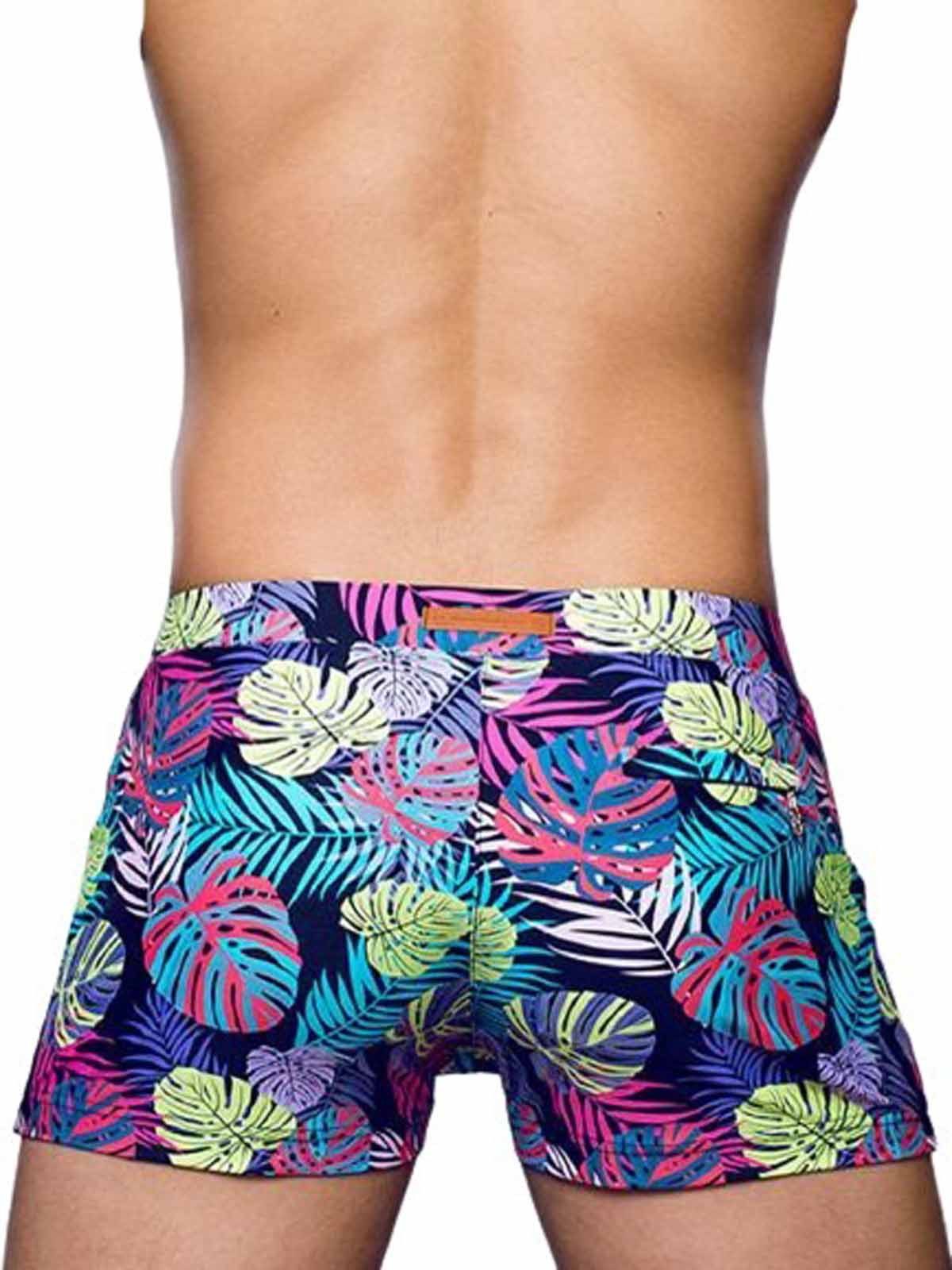 2eros Badehose 2Eros Print Bondi Bar Beach Swim Trunks Monstera Black (Seri günstig online kaufen
