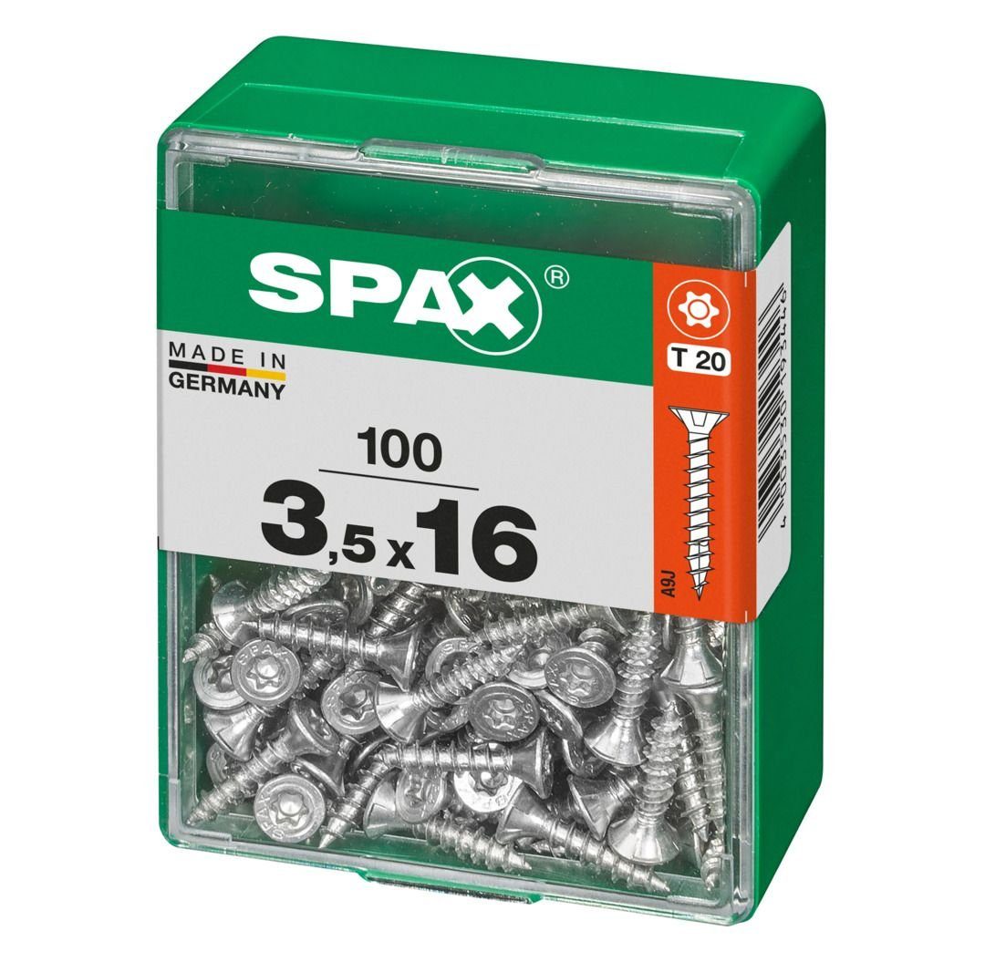 3.5 100 Universalschrauben mm 16 TX Spax x Holzbauschraube SPAX - 20