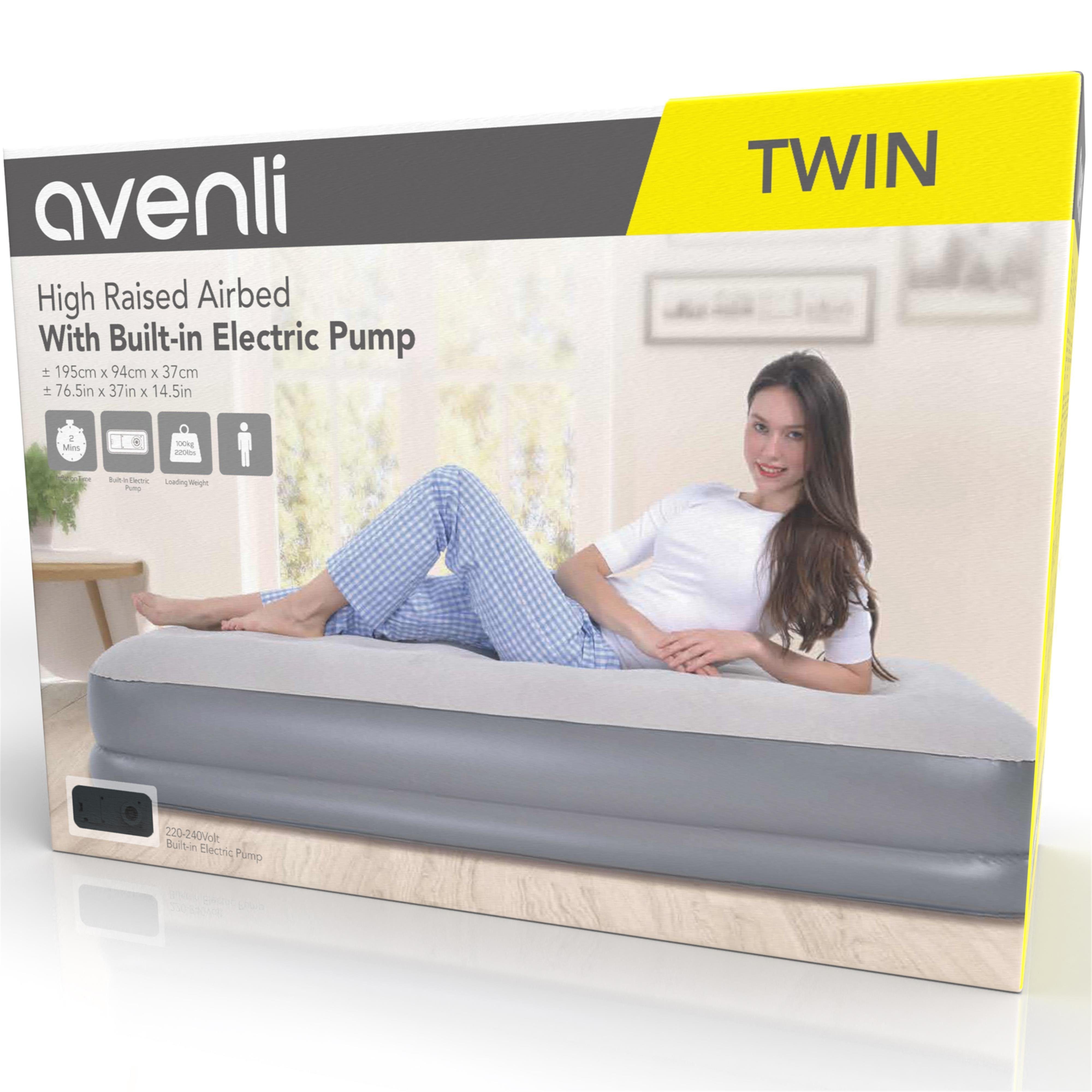 Avenli Luftbett »Luftmatratze selbstaufblasend 195 x 94 x 37 cm«, (Bett für 1  Person, aufblasbar mit integrierter Elektropumpe und Tragetasche), Gästebett  mit Pumpe online kaufen | OTTO