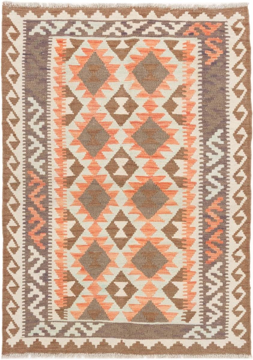 Afghan rechteckig, mm Höhe: Orientteppich, 101x140 Nain Handgewebter 3 Kelim Trading, Orientteppich