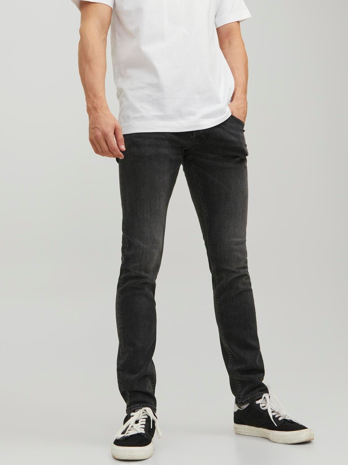 Jack & Jones Slim-fit-Jeans JJIGLENN – Джинсы mit Stretch und figurbetonter Silhouette Used, modisch, slim fit, Denim/Jeans