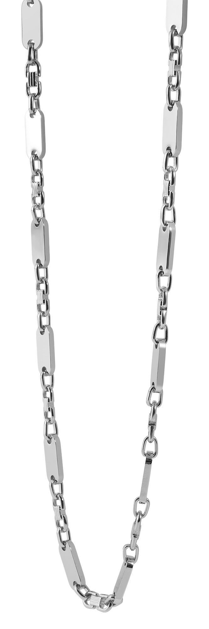 AKZENT Edelstahlkette Fadri Edelstahl Plattenkette, gravurfähig, 55 - 70 cm günstig online kaufen