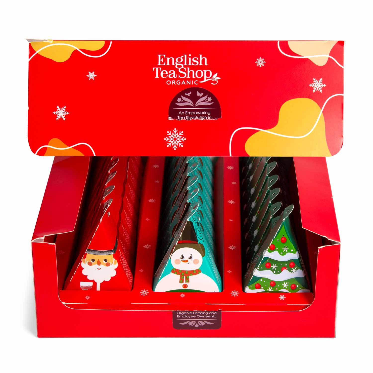 English Tea Shop Tee Weihnachtsgesellen Set, 3 Sorten, BIO, 30 Pyramidenbeutel – Bild 2 von 4
