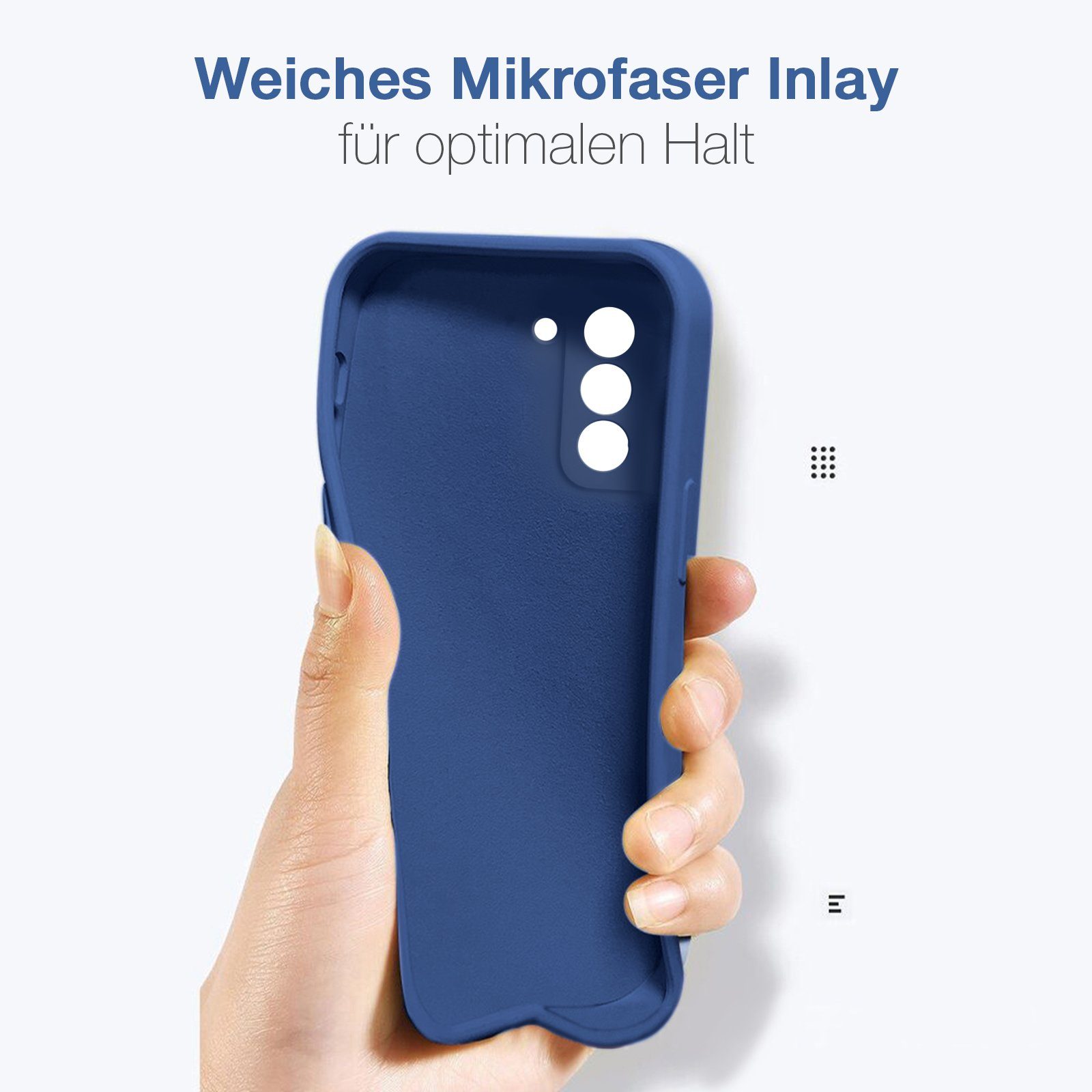 Tec-Expert Handyhülle SoftGrip Cover Hülle für Samsung Galaxy S21 5G, Handy Case Bumper integrierter Kameraschutz flexibel