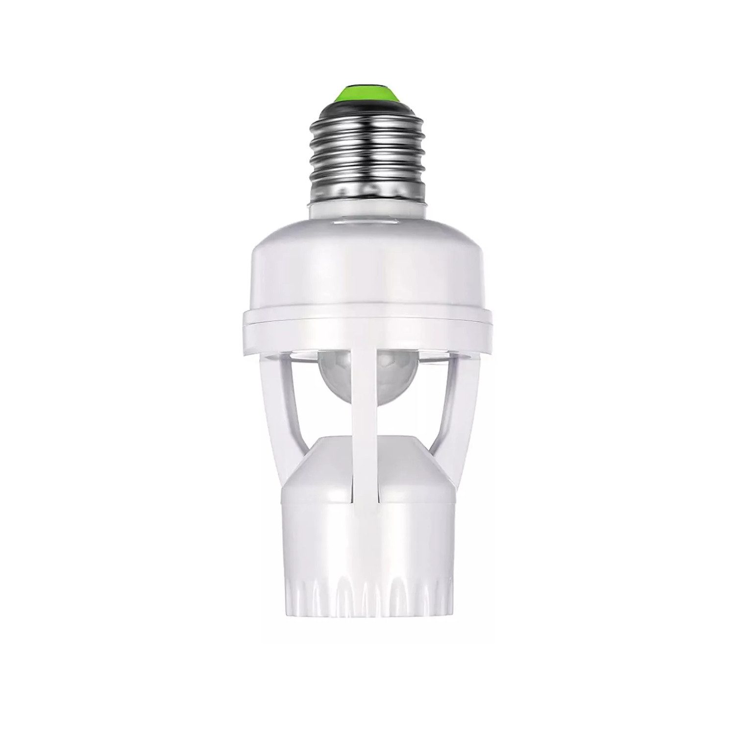 ZEUOPQ Lampenfassung Lampenfassung Lampensockel Sets Adapter Fassung Lampe Stecker E27, (kompatibel mit allen e27 schraubenlampen 1 Stück, Geeignet für Led cfl und Wolframlampen mit Lichtsensor Schaltet), und 360° Bewegungsmelder
