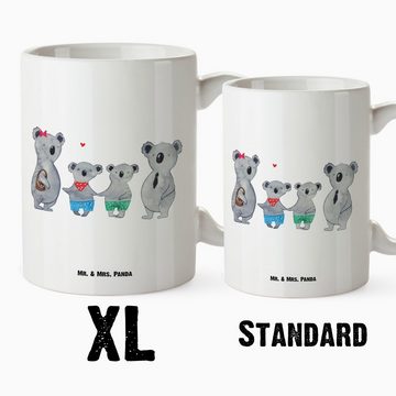 Mr. & Mrs. Panda Tasse Koala Familie zwei - Weiß - Geschenk, Oma, Familienleben, XL Tasse, J, XL Tasse Keramik, Spülmaschinenfest