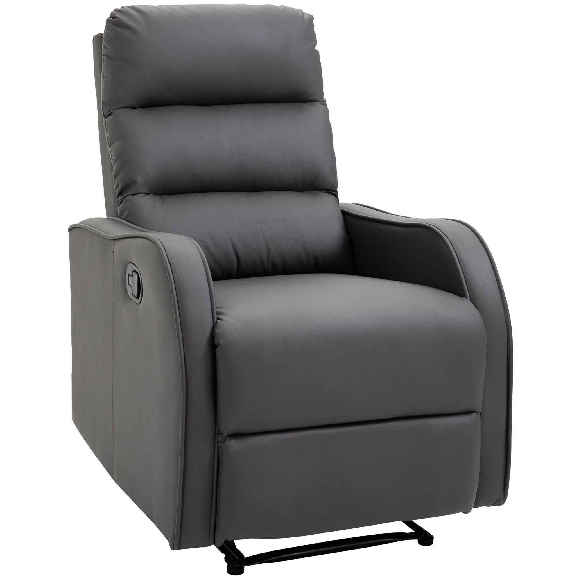 Relaxsessel Ruhesessel mit Liegefunktion, TV Sessel für Wohnzimmer, Kunstleder