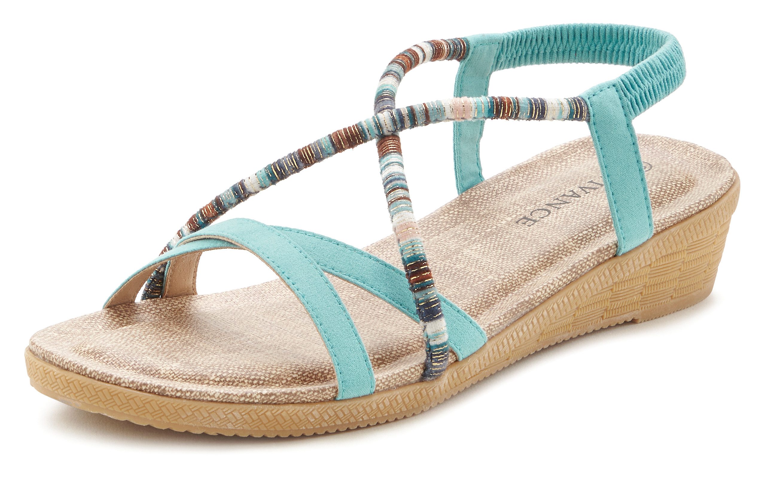 Vivance Sommerschuh Sandale mit dezenten Schmuckelementen, günstig online kaufen