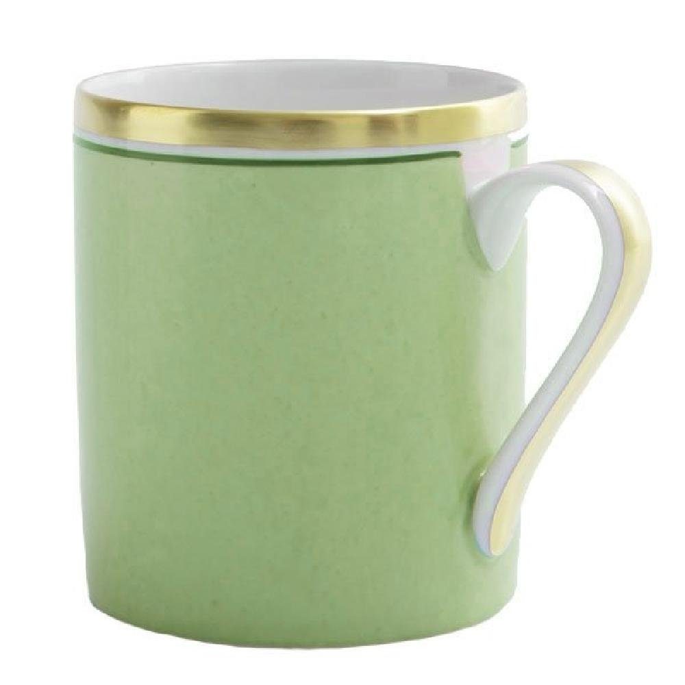 Reichenbach Tasse Kaffeebecher mit Henkel Colour Grün Gold