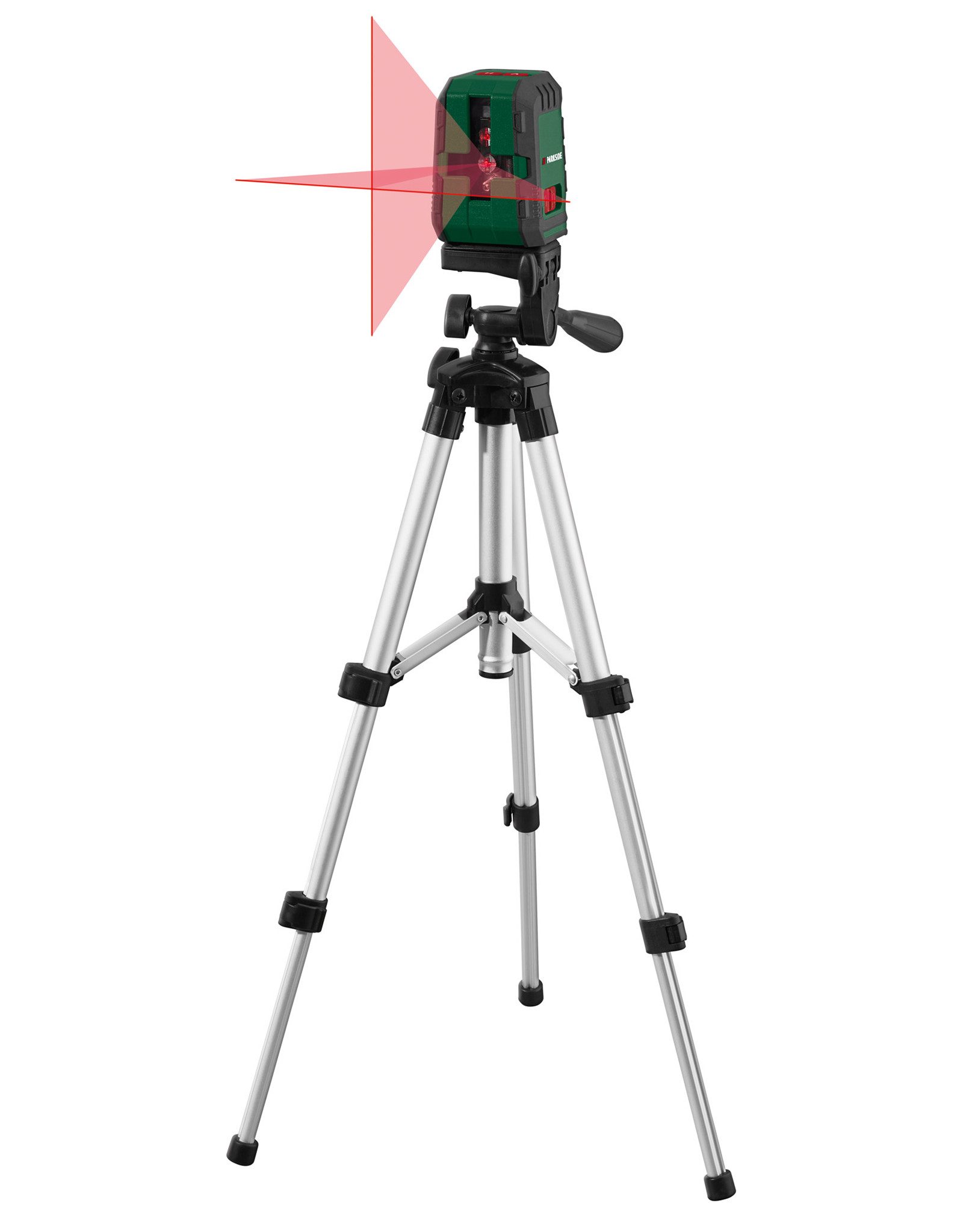 Parkside Lasermessgerät PARKSIDE Kreuzlinienlaser Linienlaser mit Stativ »PKLL 10 B4«
