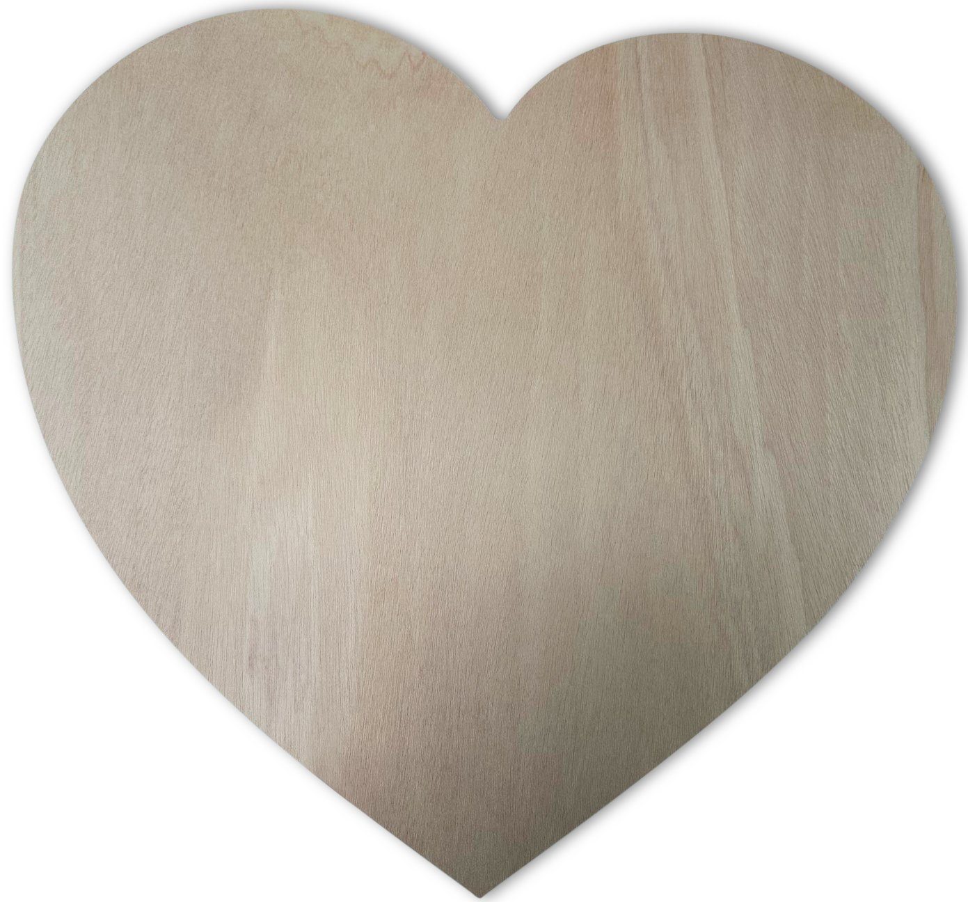 Dekoobjekt Elmato 24202 Holzherz Größe XL ca. 58 cm Bastelholz Hochzeit Maibaum