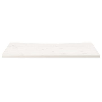 vidaXL Schreibtisch Schreibtischplatte Weiß 110x55x2,5 cm Massivholz Kiefer