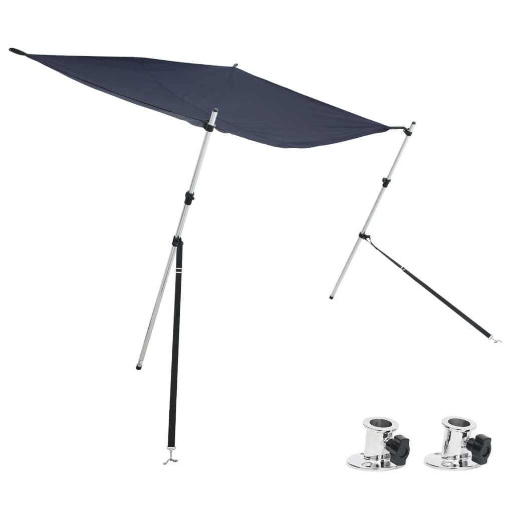 vidaXL Bodenschutzplane T-Top-Beschattungsverlängerung Blau 170x170x(113-182,5) cm (1-St)