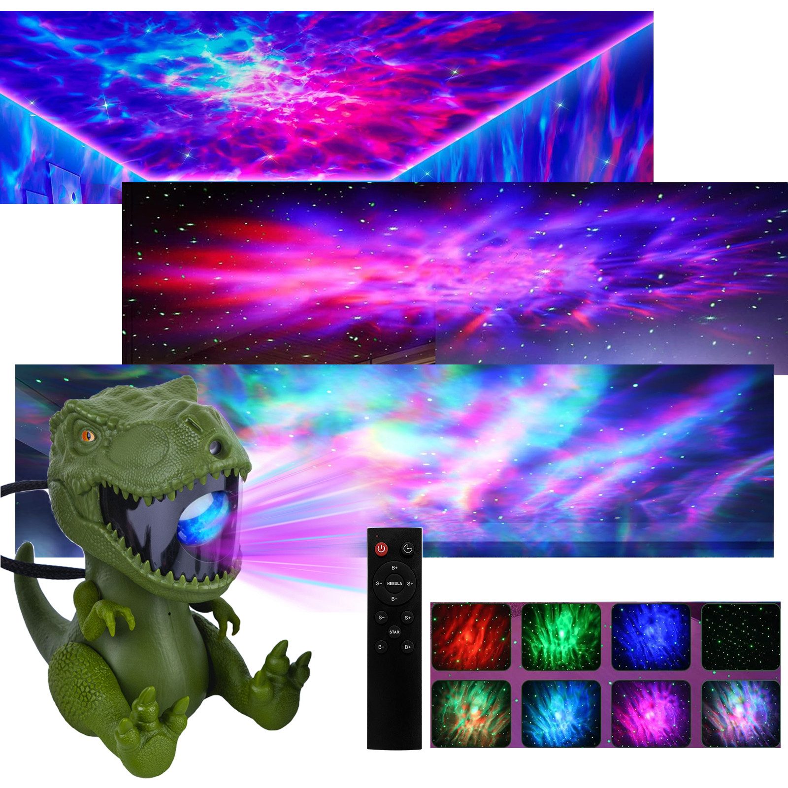 Jibenhome LED-Sternenhimmel Dinosaurier Galaxie Sternprojektorlicht Timer m günstig online kaufen