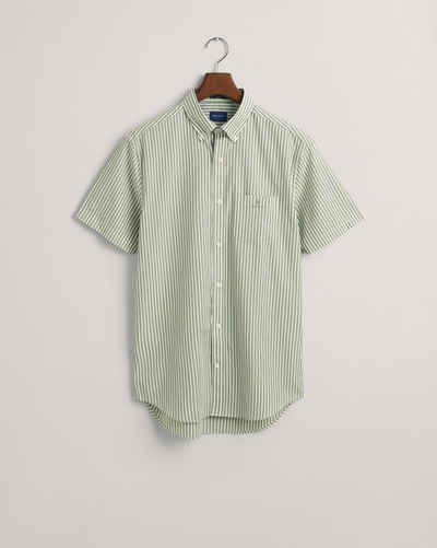 Gant Kurzarmhemd Regular Fit Broadcloth Kurzarmhemd mit Streifen
