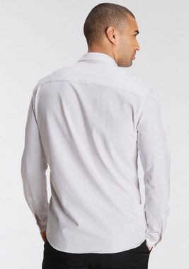 Bruno Banani Langarmhemd Jersey Hemd komfortabel wie ein T-Shirt