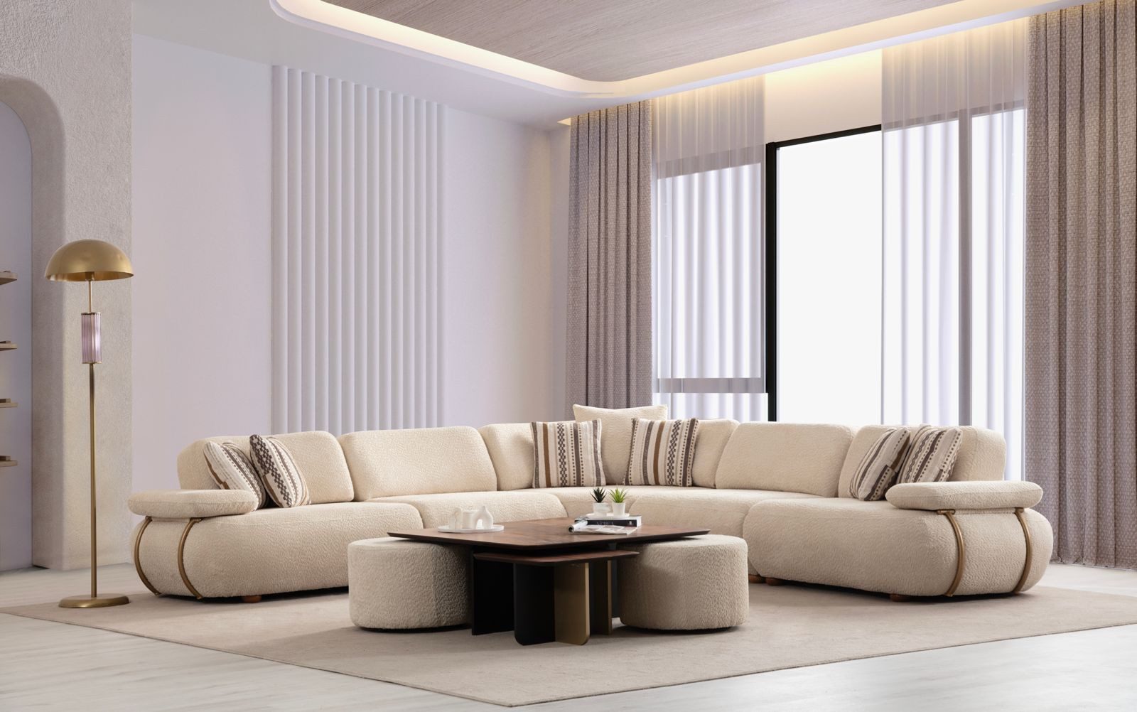 Nobelaa Ecksofa Modulare Ecksofa "Cascade" + günstig online kaufen