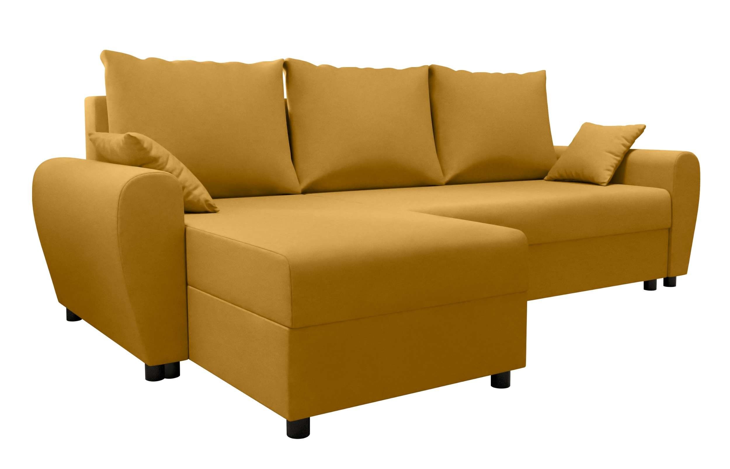 Ecksofa Design Stylefy Bettkasten, Bettfunktion, mit mit Eckcouch, L-Form, Sitzkomfort, Modern Melina, Sofa,