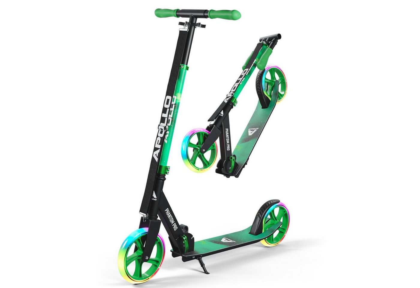 Thumbnail - Apollo Cityroller City Scooter - Phantom Pro - Klappbarer City Roller für Kinder, Höhenverstellbar - Tretroller für Erwa...