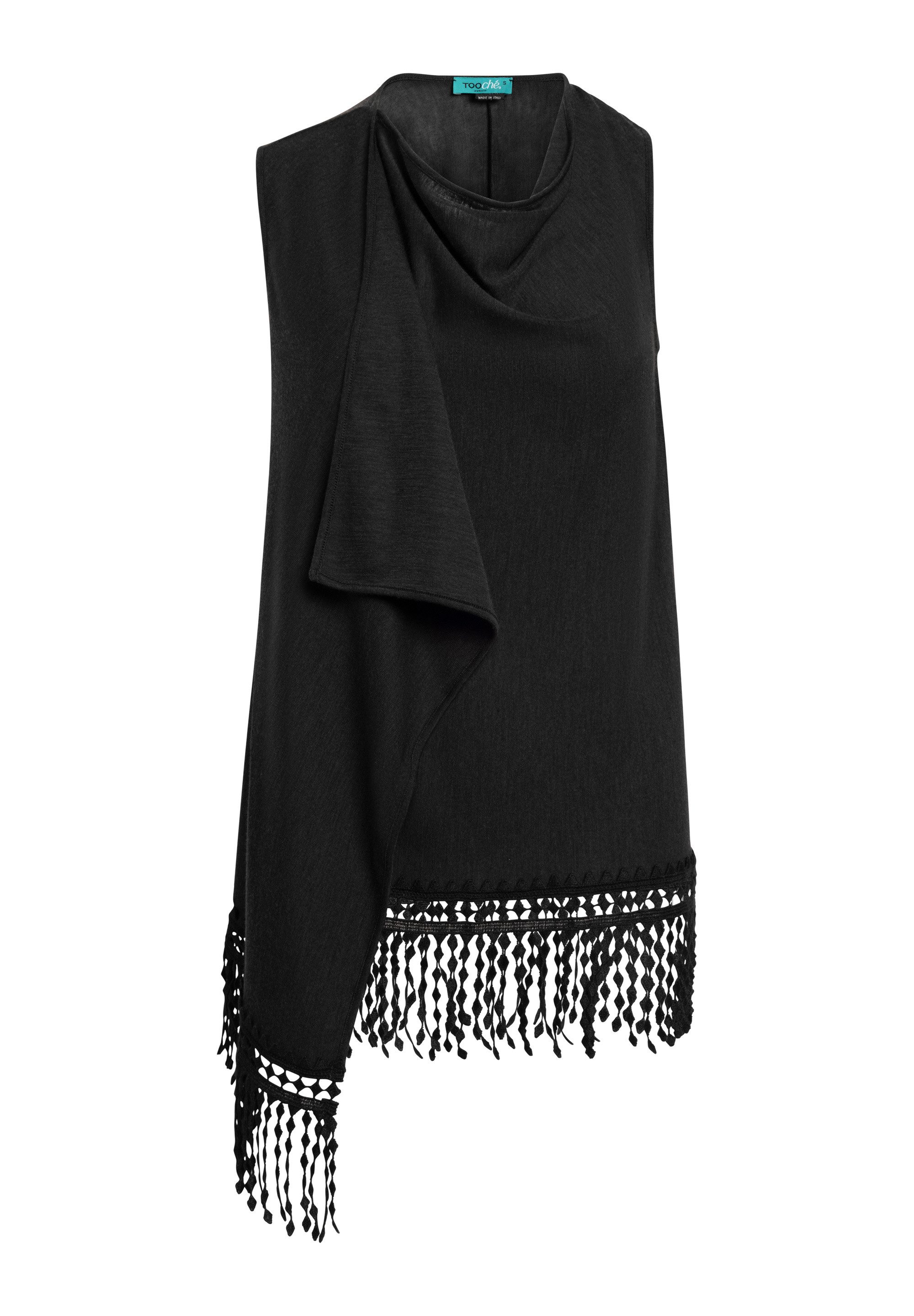 Tooche Rundhalspullover Poncho & Cape "Stormy Elegance" (1-tlg)