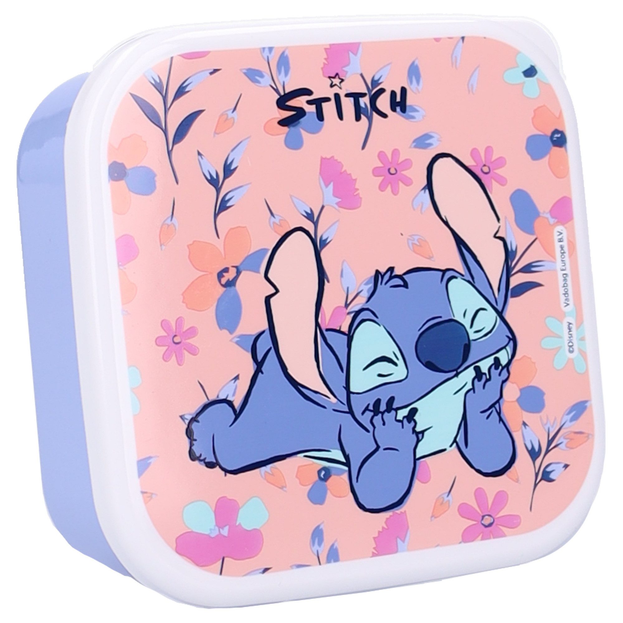 Lilo & Stitch Lunchbox Aufbewahrungsboxen 3er Set Fresh Bites für Alltag und unterwegs, (Spar-Set, 3-tlg., 3x teilig, 3x deckel)