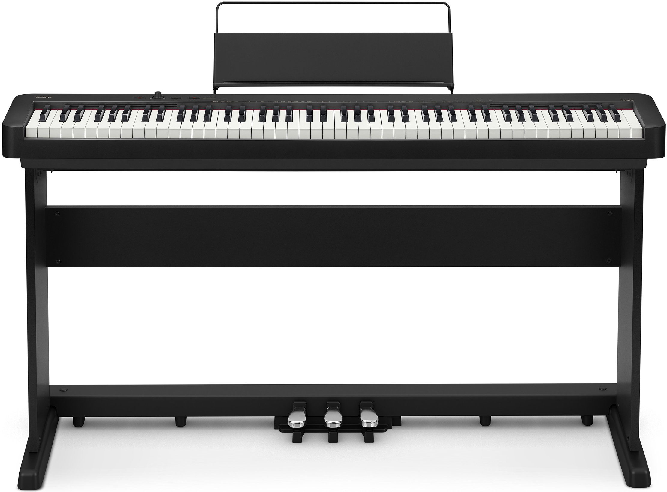 CASIO Digitalpiano CDP-S160BK, (Set), mit Stativ und Pedaleinheit