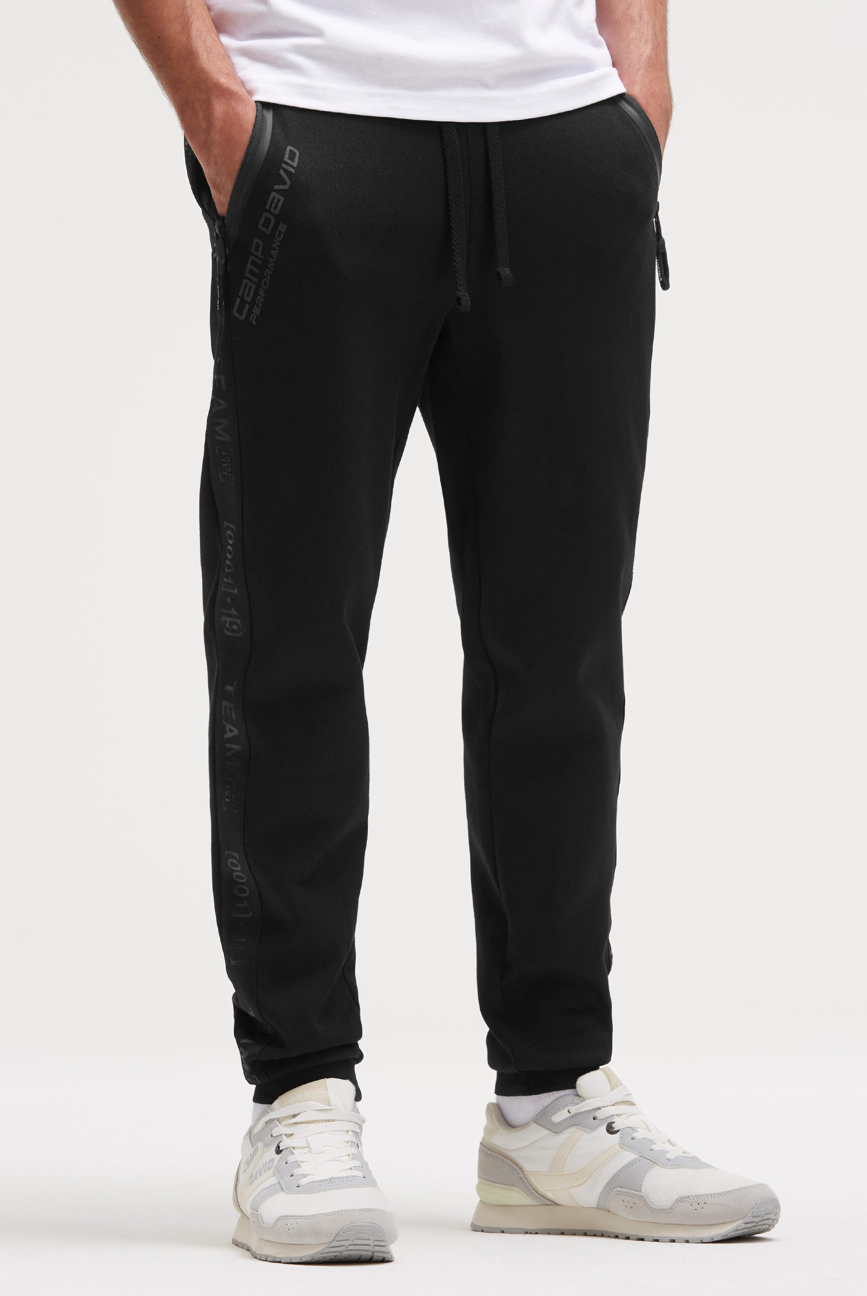 CAMP DAVID Sporthose mit Reißverschlusstaschen